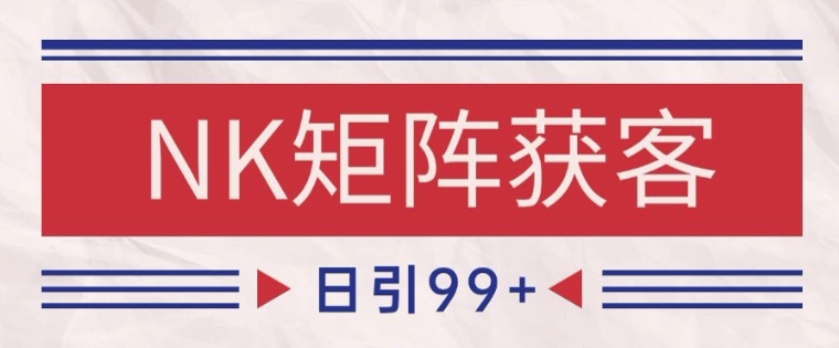 小红书某音NK赛道引流获客 自热矩阵日引200+【揭秘】-暮鸦资源网