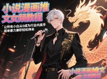 小说漫画推文女频教程，让所有小白从0成为行业内高手，简单暴力兼职轻松挣米-暮鸦资源网