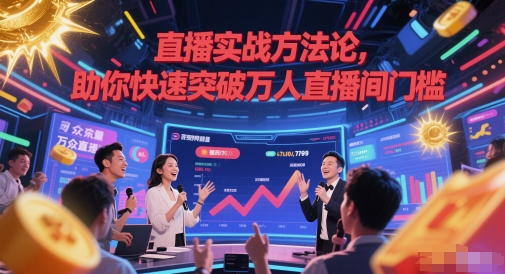 直播实战方法论，助你快速突破万人直播间门槛-暮鸦资源网