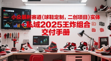 小众暴利赛道(球鞋定制，二创项目)实体+私域2025王炸组合  交付手册-暮鸦资源网