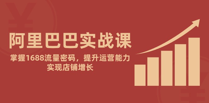 阿里巴巴实战课：掌握1688流量密码，提升运营能力，实现店铺增长-暮鸦资源网